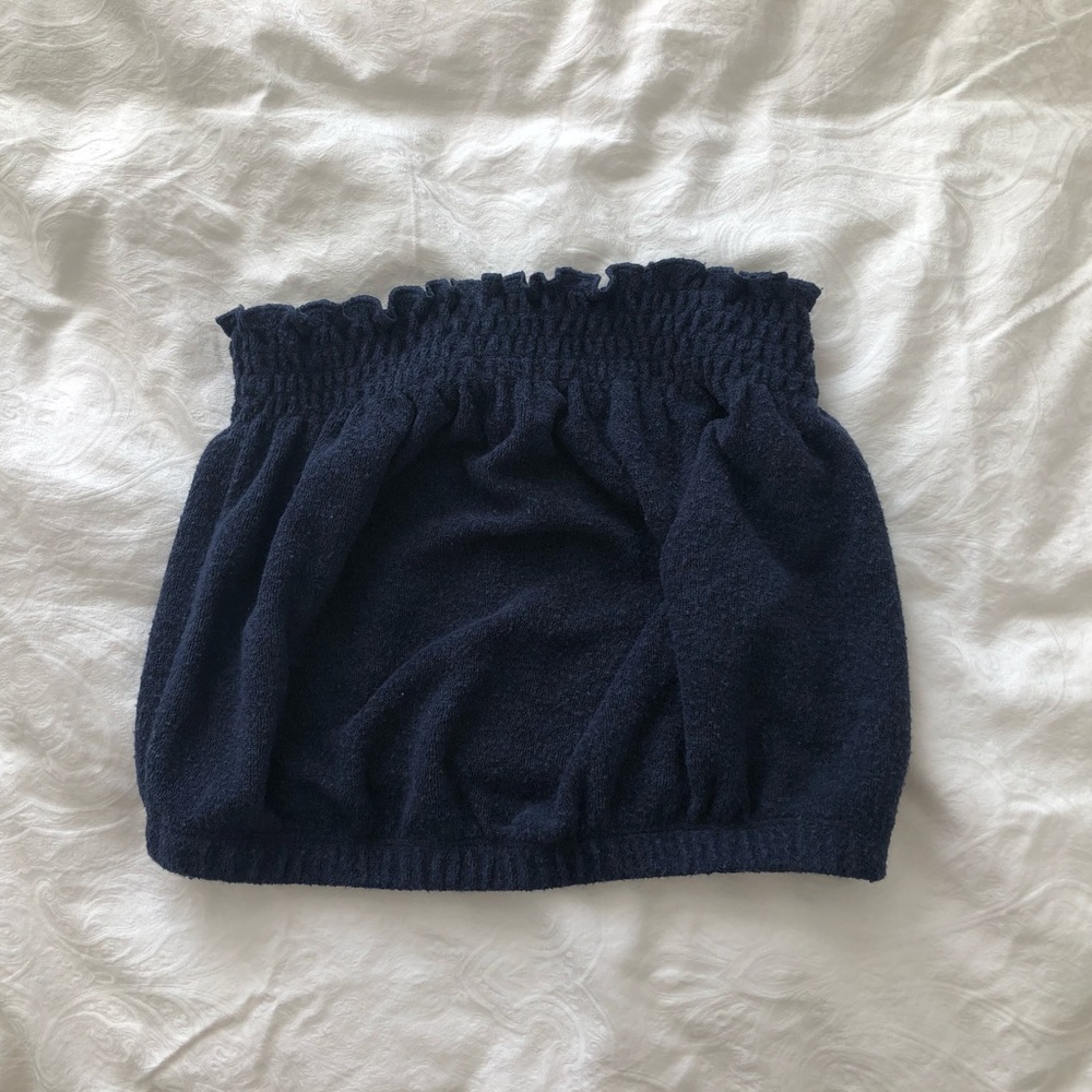 Navy blue tube top